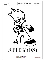 Jhonny Test boyama sayfaları